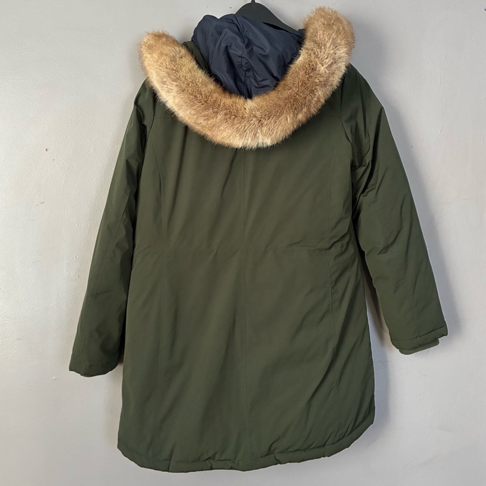 MICHAEL Michael Kors Down Filled Hooded Anorak Coat Parka Olive‎ Green Size S - Picture 11 of 16